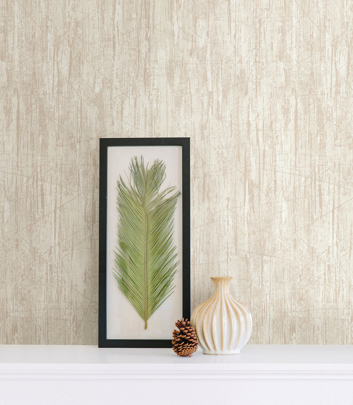 Advantage 2774-480924 Catskill Light Brown Distressed Wood Wallpaper