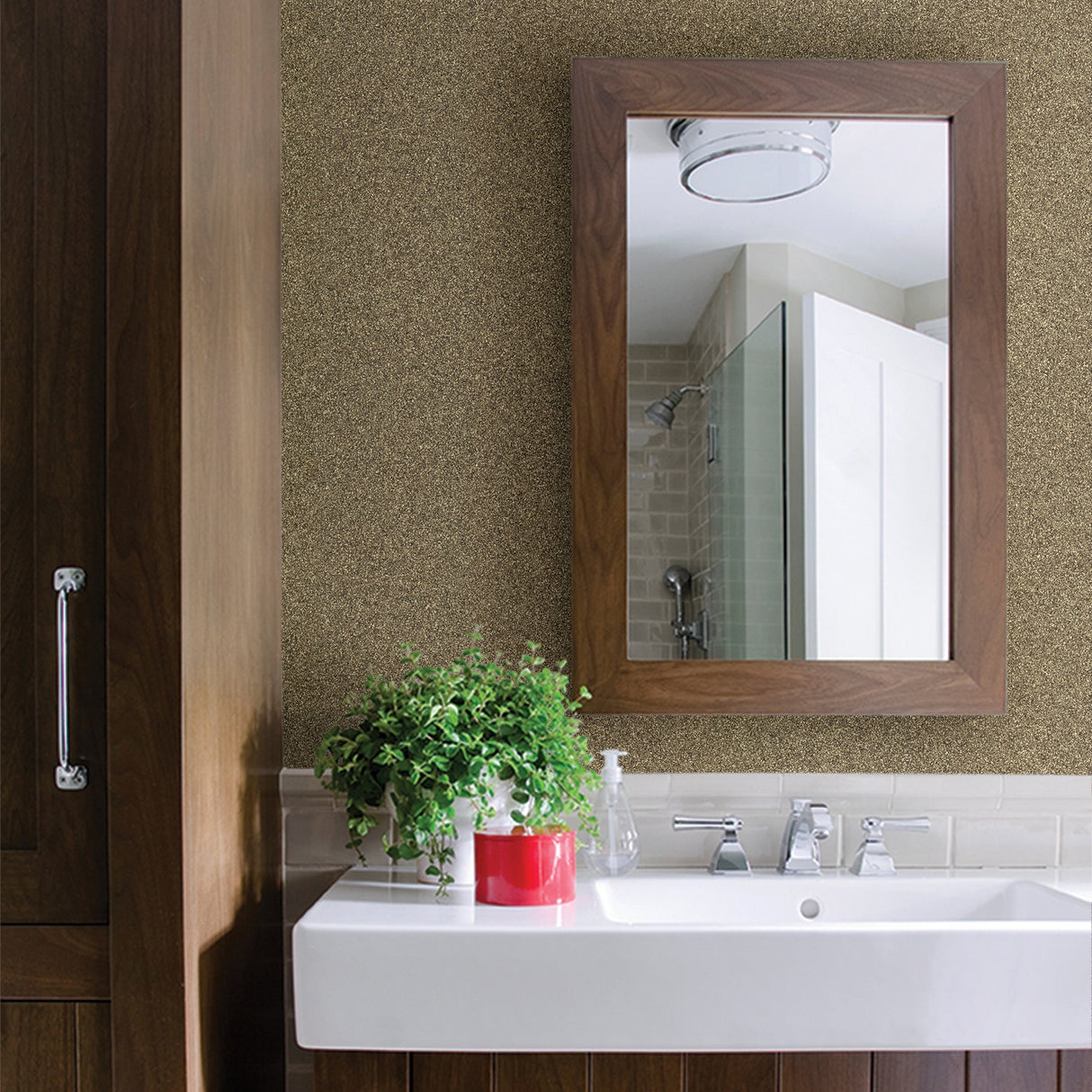 Advantage 2774-606669 Klamath Light Brown Asphalt Wallpaper