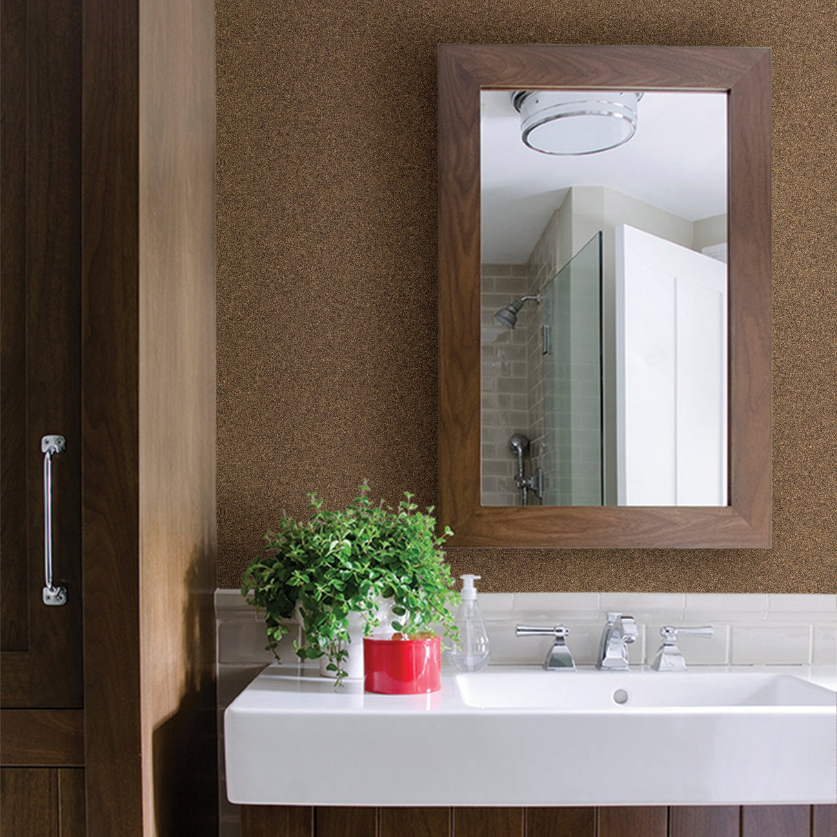 Advantage 2774-606676 Klamath Burnt Sienna Asphalt Wallpaper