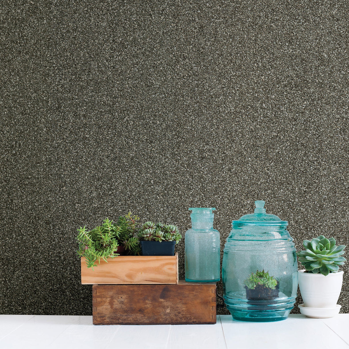 Advantage 2774-606690 Klamath Grey Asphalt Wallpaper