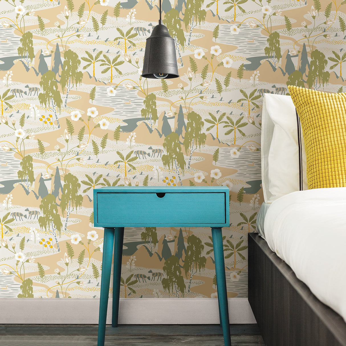 A-Street Prints 2782-1480 Magisk Beige Oasis Wallpaper