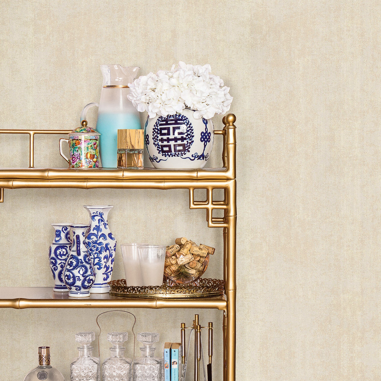 A-Street Prints 2782-20739 Indira Cream Texture Wallpaper