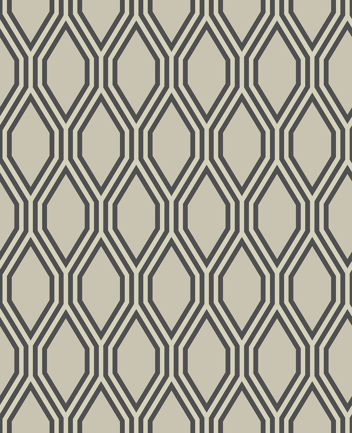 A-Street Prints 2782-24500 Honeycomb Beige Geometric Wallpaper