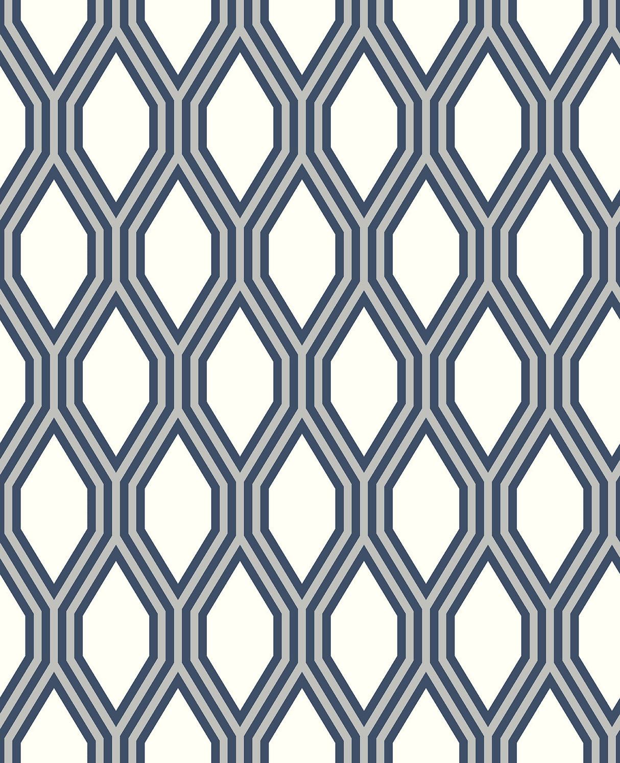 A-Street Prints 2782-24504 Honeycomb Navy Geometric Wallpaper