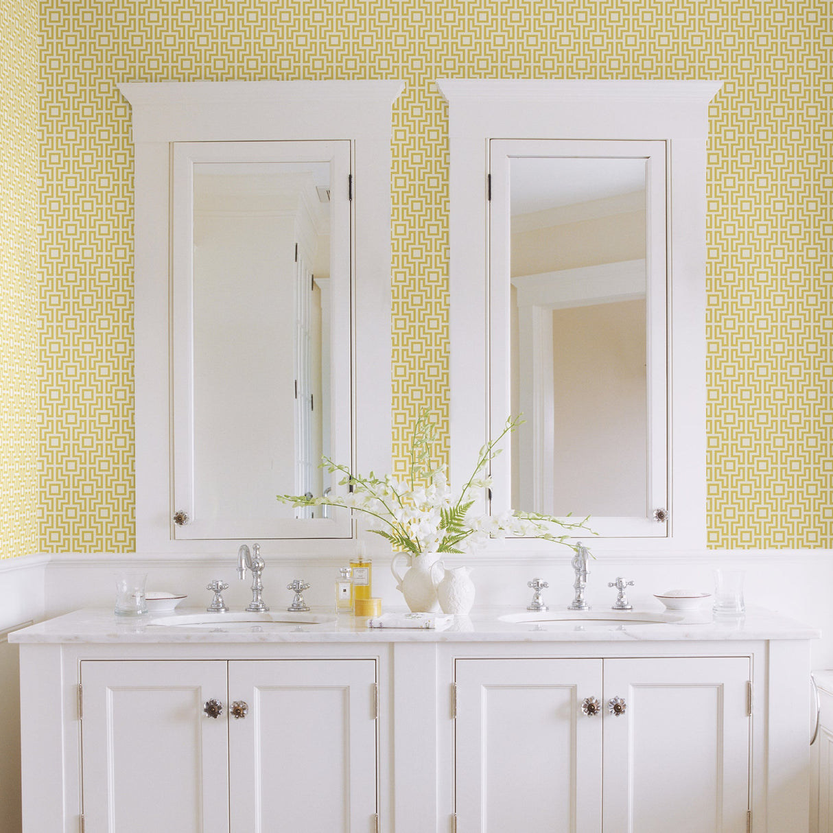 A-Street Prints 2782-24534 Boxwood Yellow Geometric Wallpaper
