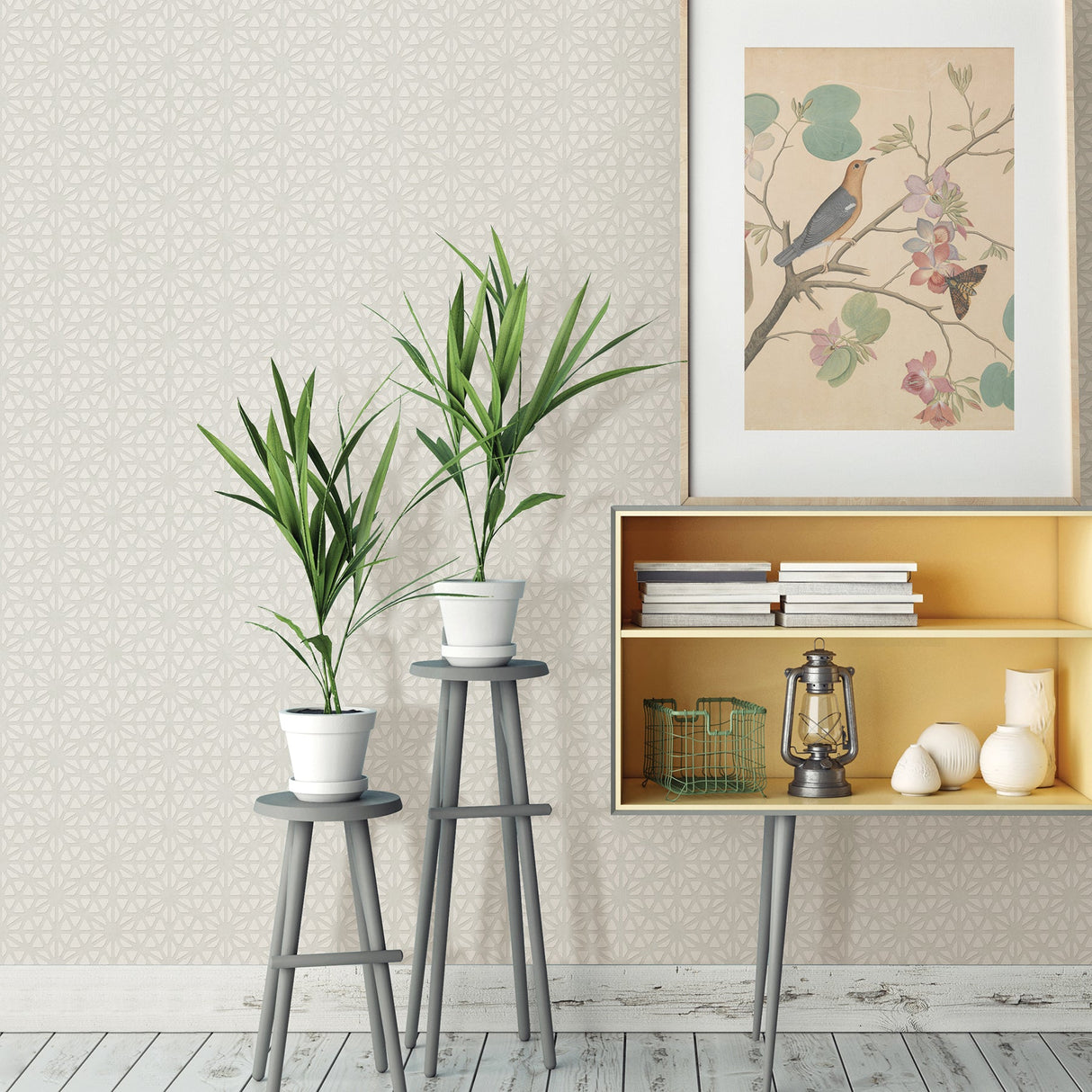 A-Street Prints 2782-24547 Prism White Geometric Wallpaper