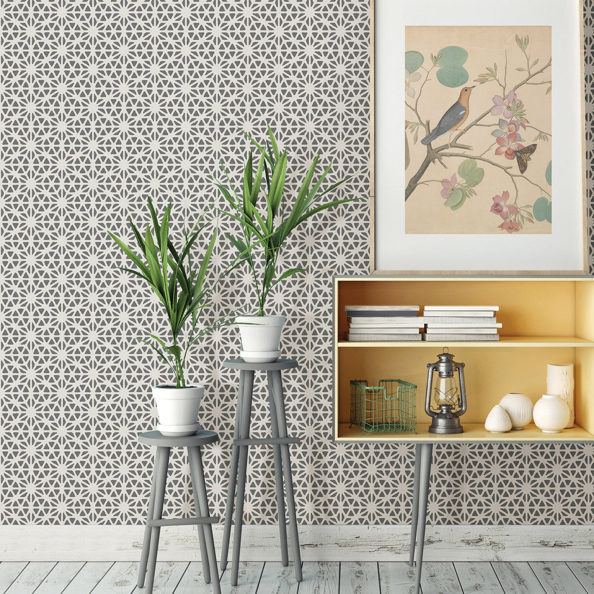 A-Street Prints 2782-24551 Prism Slate Geometric Wallpaper