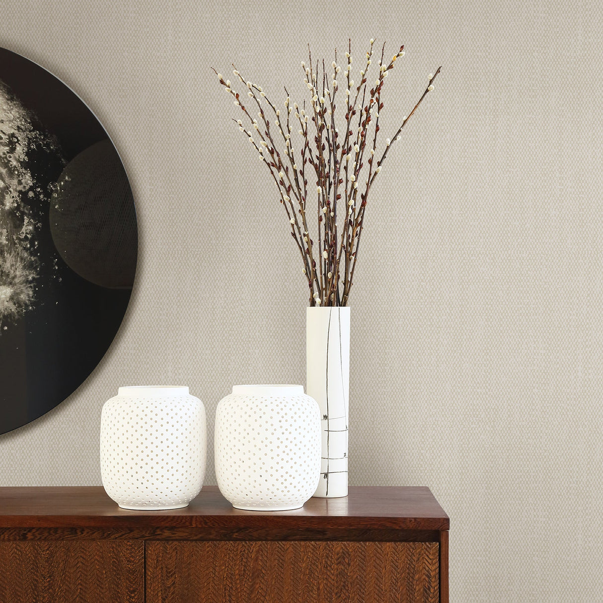 A-Street Prints 2782-24561 Tweed Light Grey Texture Wallpaper