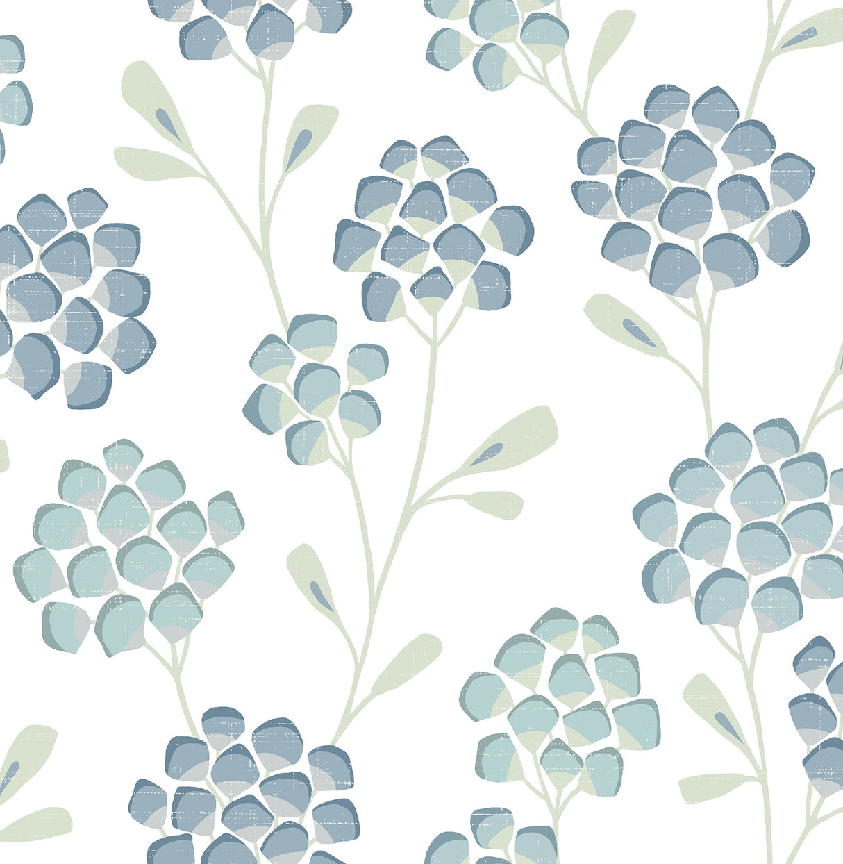 A-Street Prints 2785-24800 Aqua Scandi Flora Wallpaper