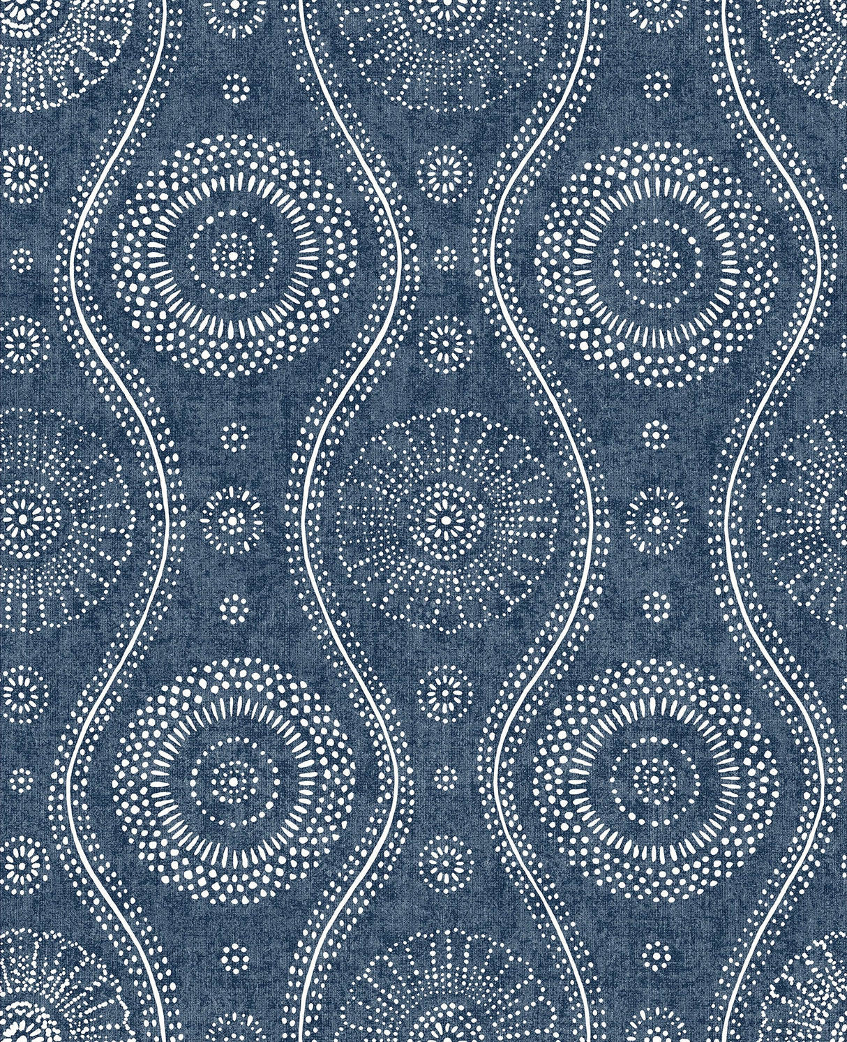 A-Street Prints 2785-24802 Indigo Painterly Wallpaper