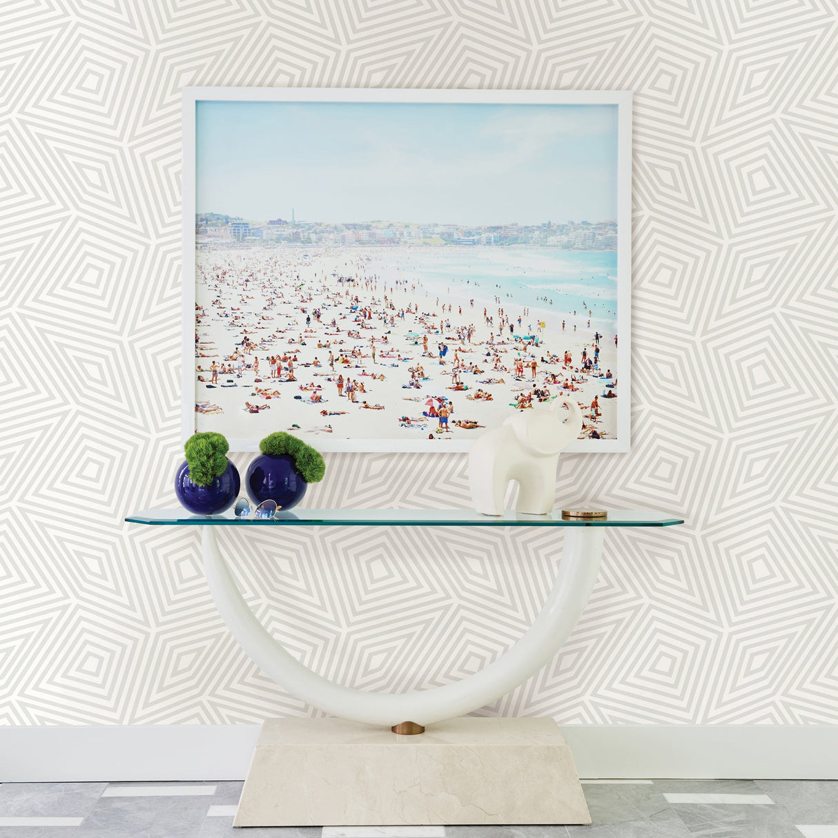 A-Street Prints 2785-24828 Platinum Kaleidoscope Wallpaper