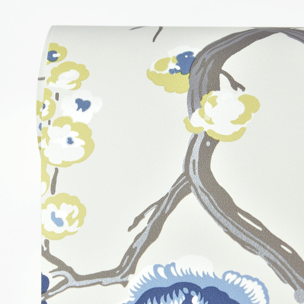 A-Street Prints 2785-24830 Indigo Peony Tree Wallpaper