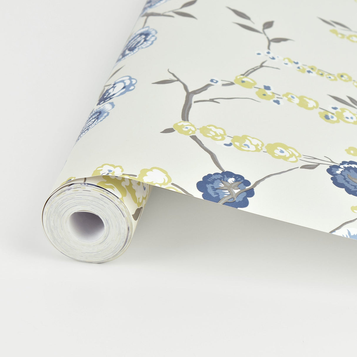 A-Street Prints 2785-24830 Indigo Peony Tree Wallpaper