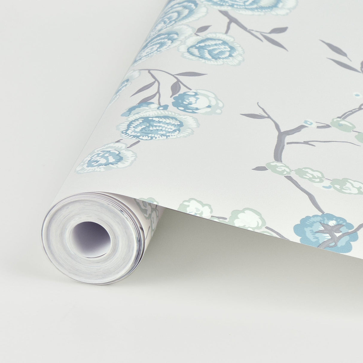 A-Street Prints 2785-24832 Aqua Peony Tree Wallpaper