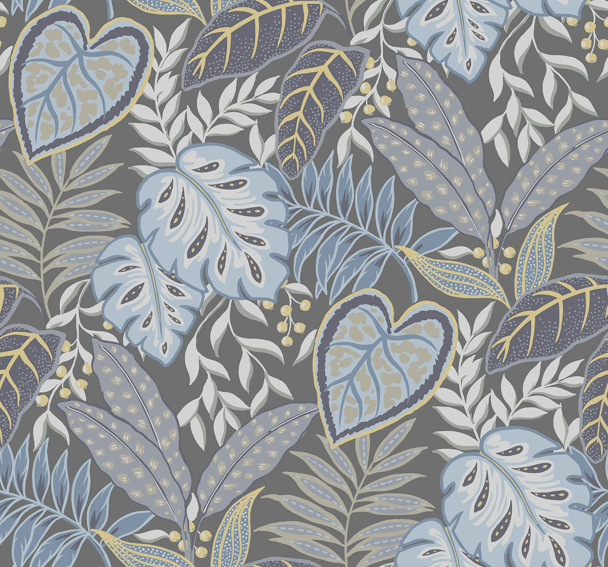 A-Street Prints 2785-87422 Denim Jasmine Wallpaper