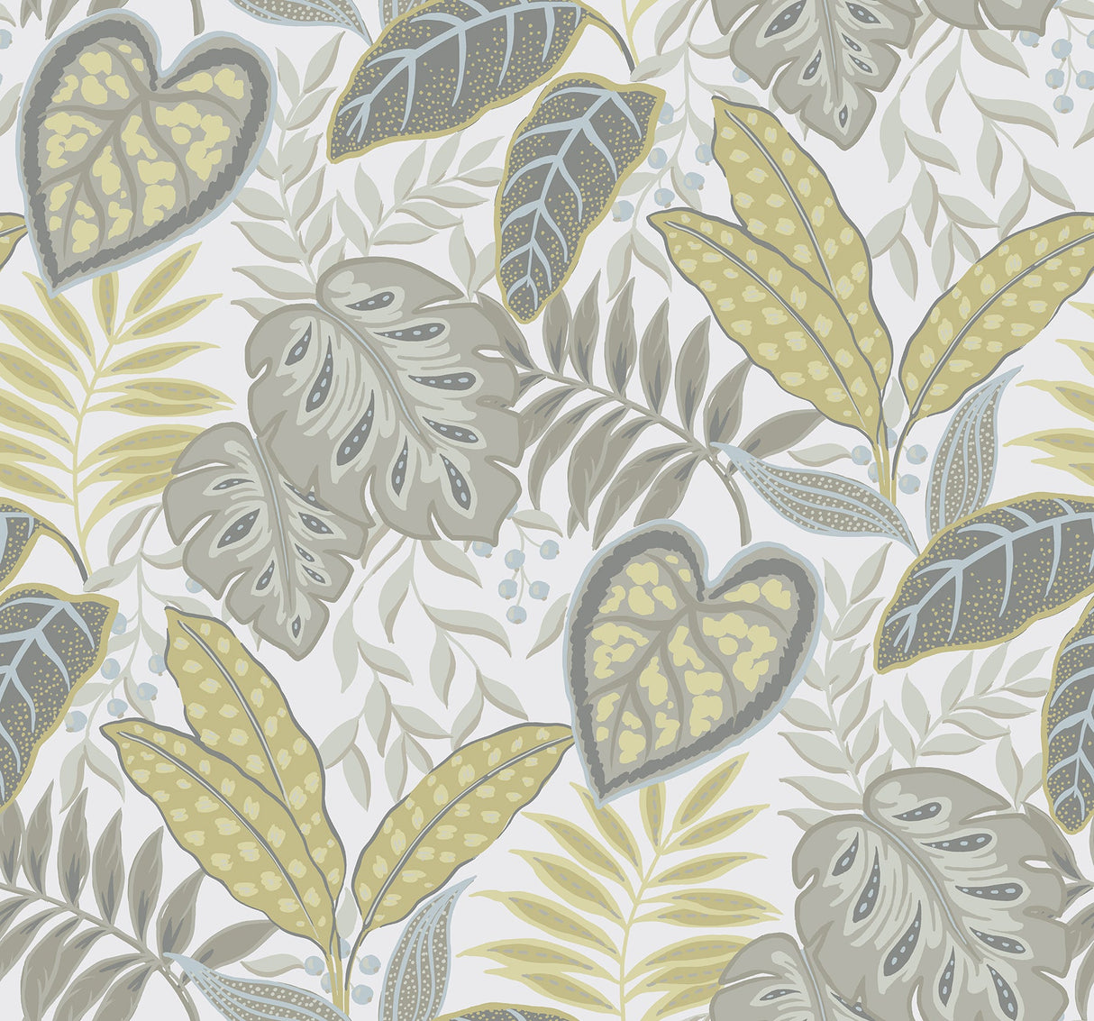 A-Street Prints 2785-87423 Citrine Jasmine Wallpaper
