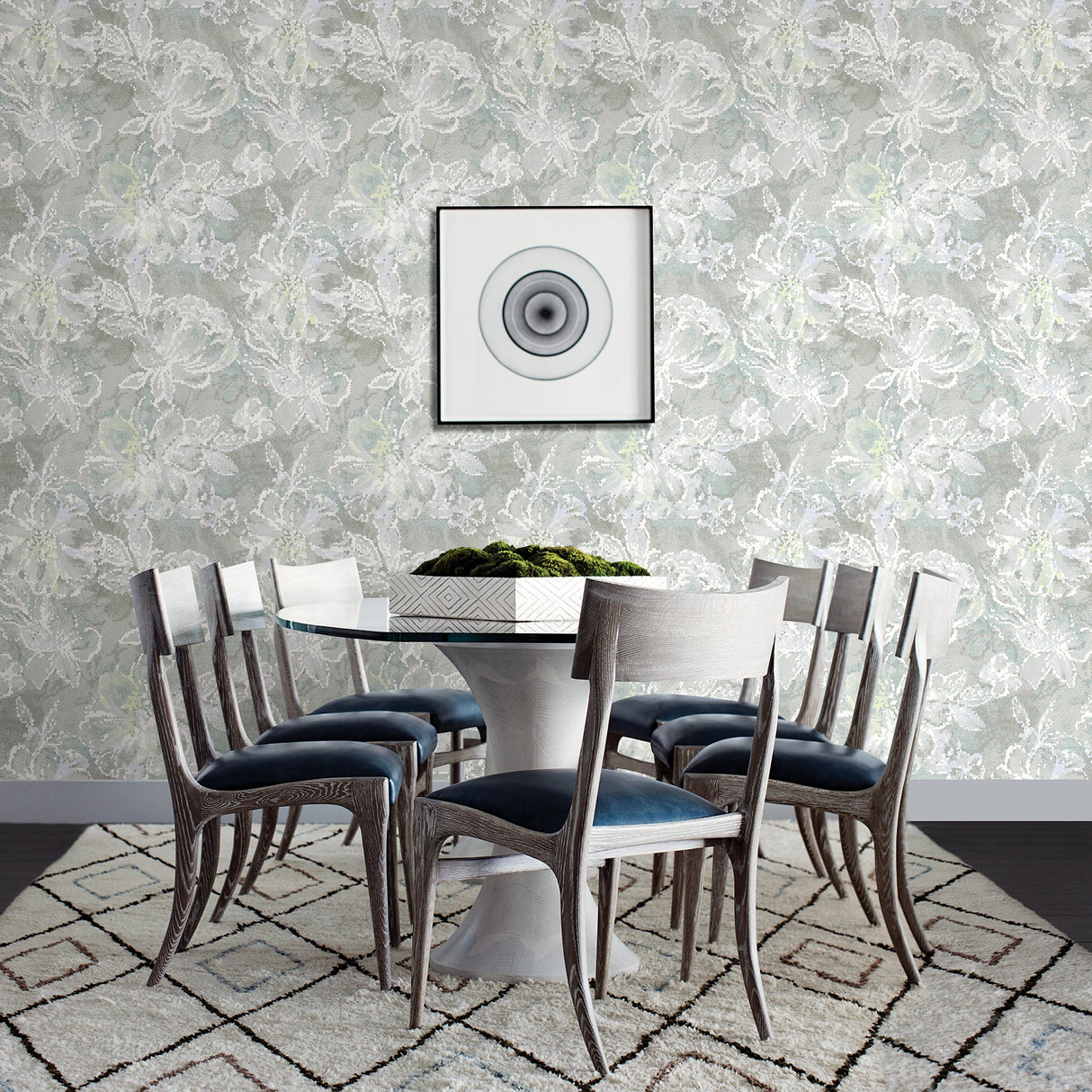 A-Street Prints 2793-24708 Allure Seafoam Floral Wallpaper