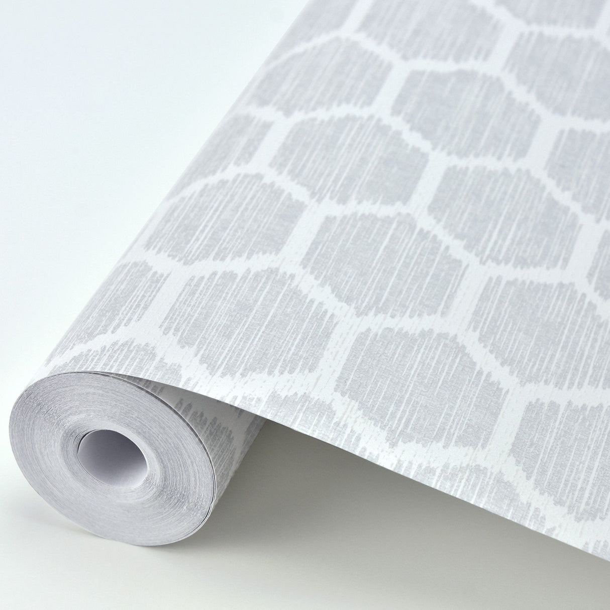 A-Street Prints 2793-24713 Aura Platinum Honeycomb Wallpaper