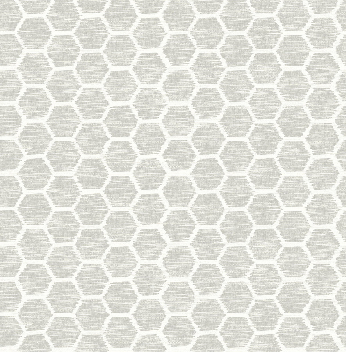 A-Street Prints 2793-24713 Aura Platinum Honeycomb Wallpaper