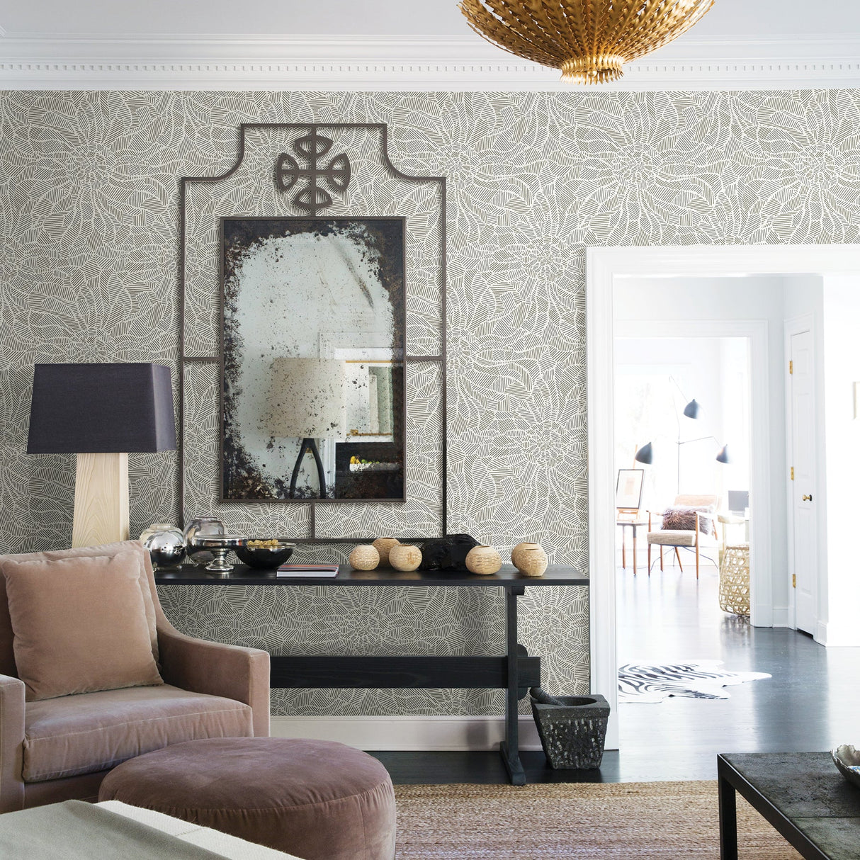 A-Street Prints 2793-24721 Daydream Moss Abstract Floral Wallpaper