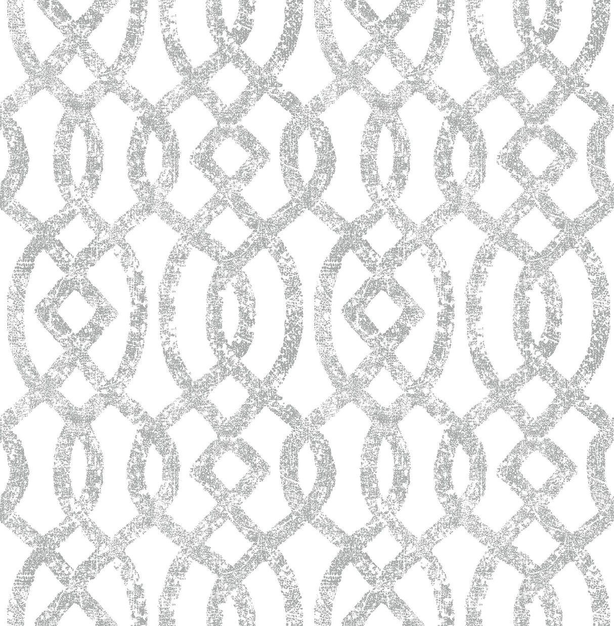 A-Street Prints 2793-24722 Ethereal Silver Trellis Wallpaper