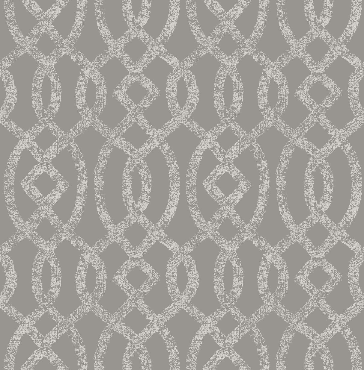 A-Street Prints 2793-24725 Ethereal Grey Trellis Wallpaper