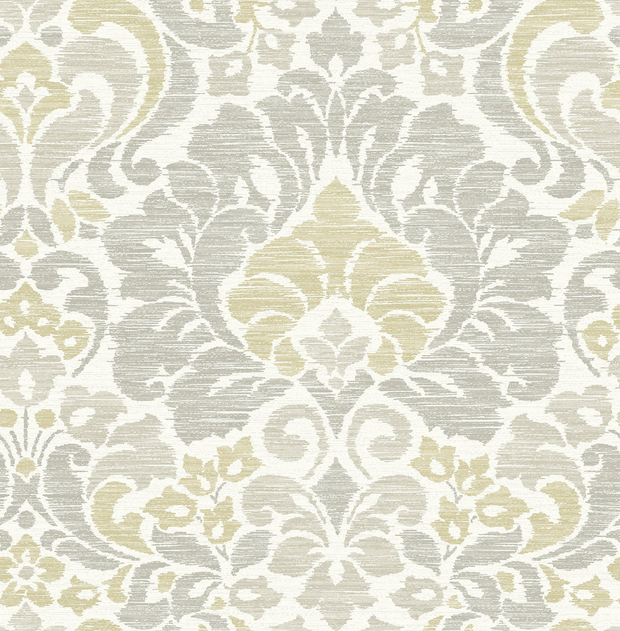 A-Street Prints 2793-24732 Garden of Eden Yellow Damask Wallpaper