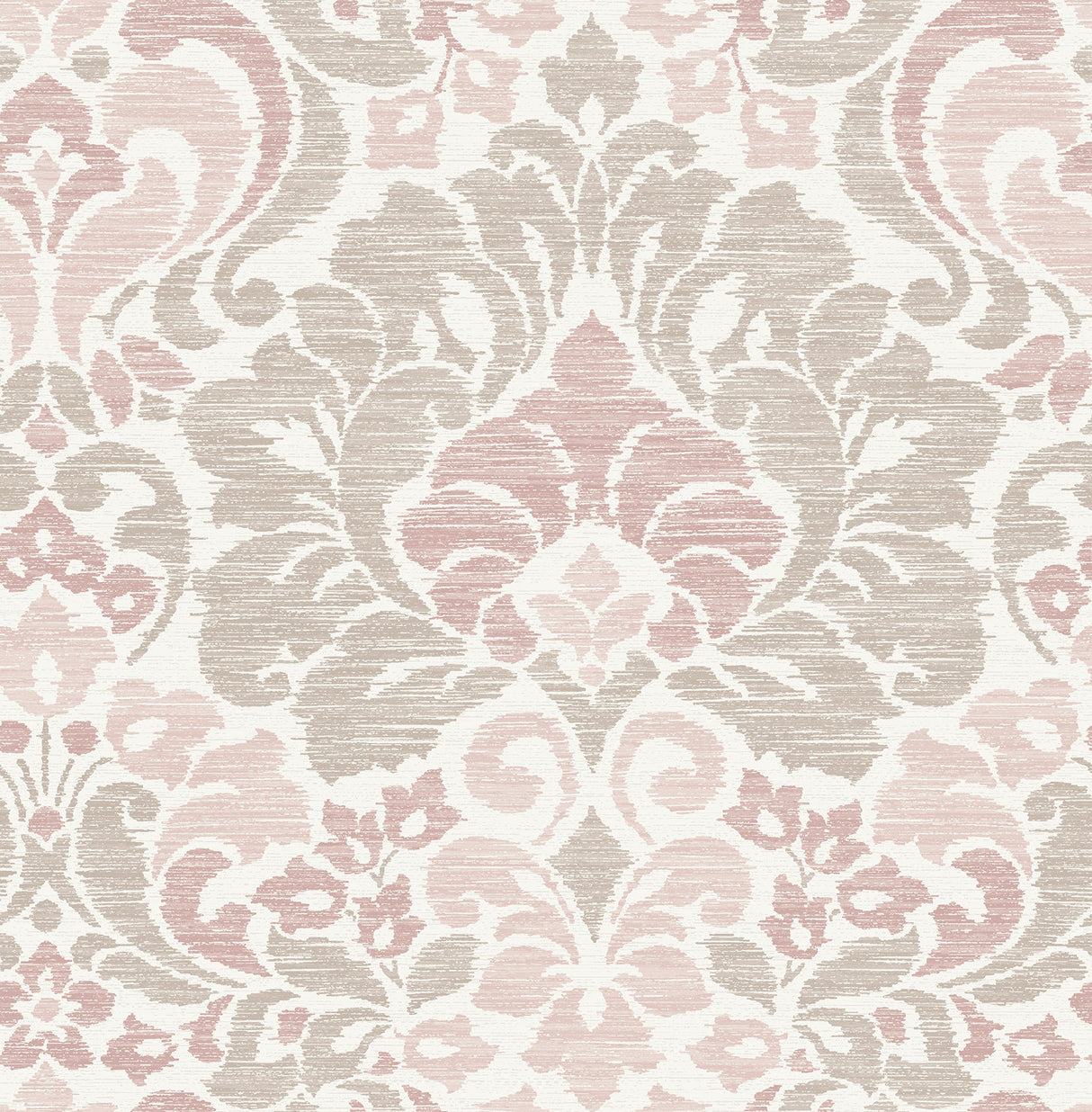 A-Street Prints 2793-24734 Garden of Eden Pink Damask Wallpaper