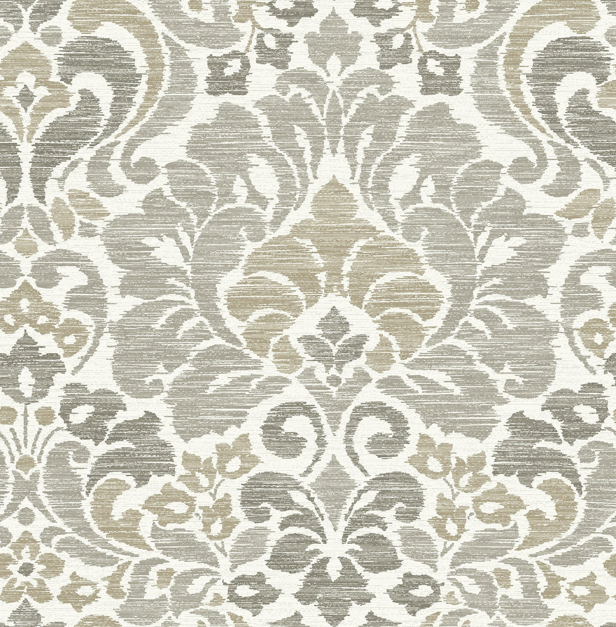 A-Street Prints 2793-24735 Garden of Eden Taupe Damask Wallpaper