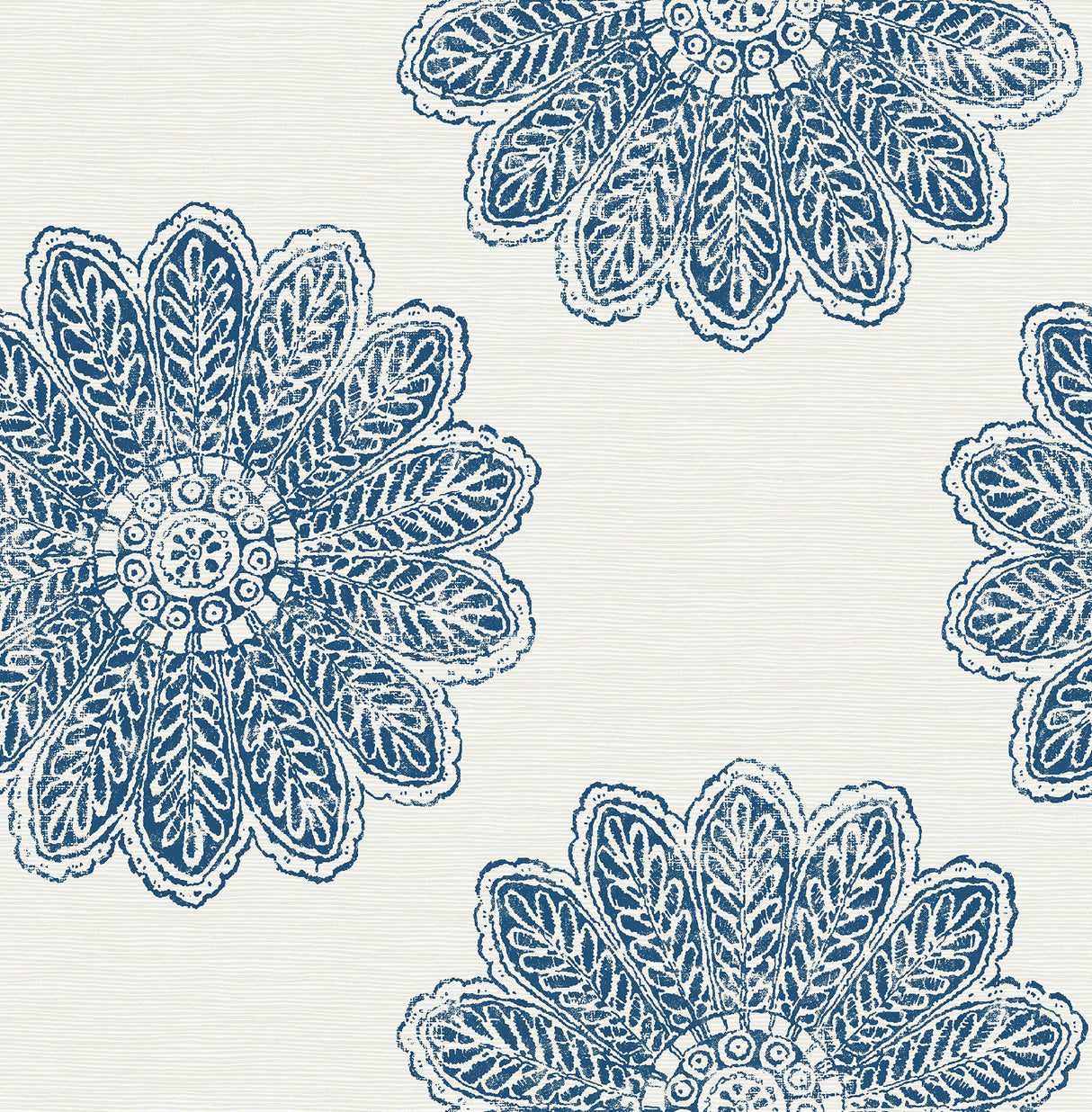 A-Street Prints 2793-24744 Sol Indigo Medallion Wallpaper