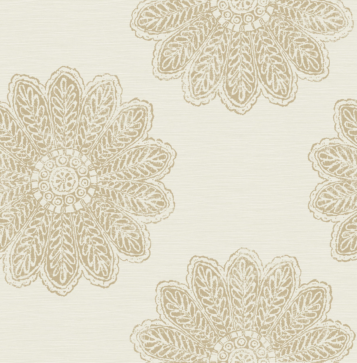 A-Street Prints 2793-24745 Sol Light Brown Medallion Wallpaper