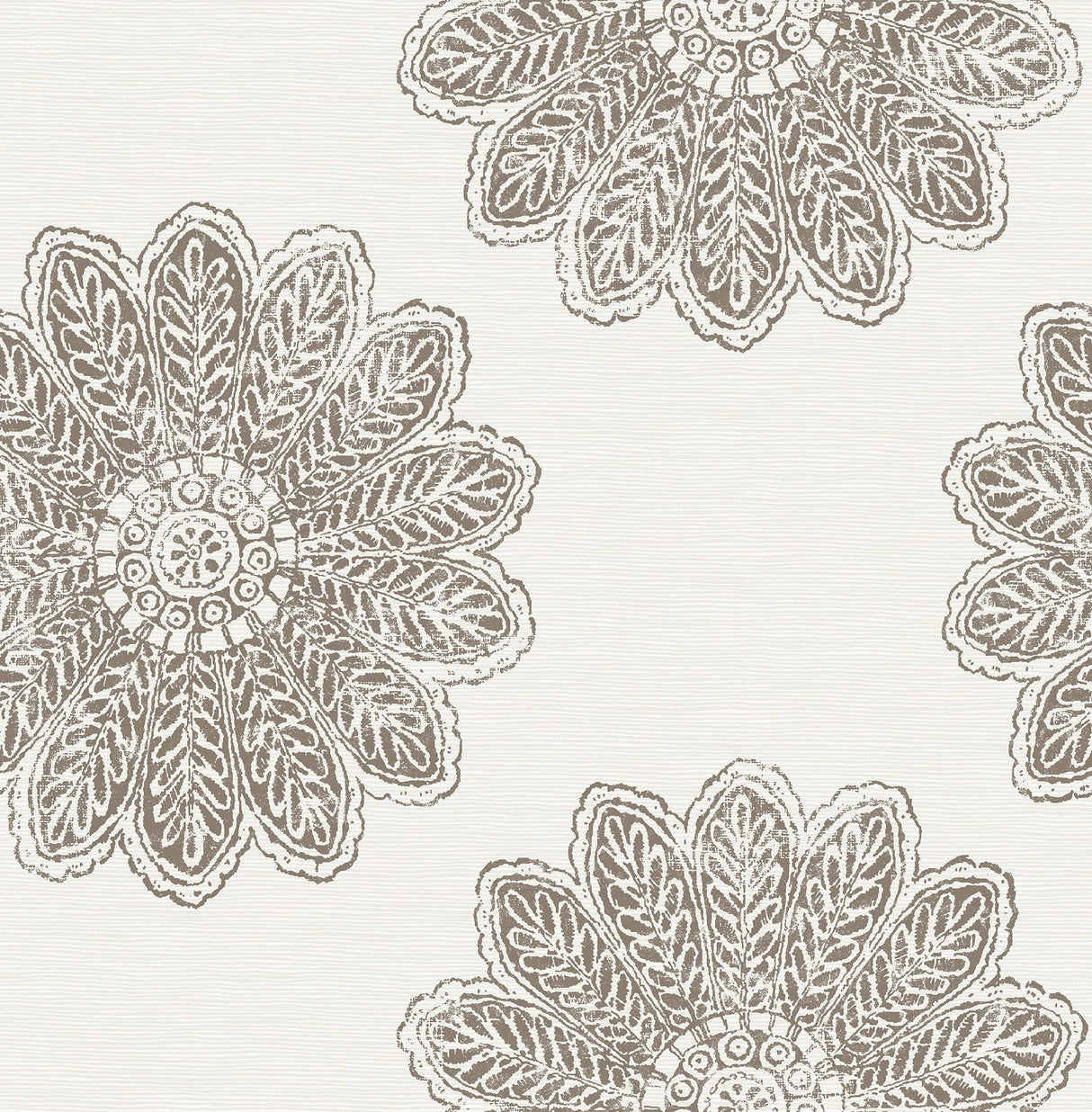 A-Street Prints 2793-24748 Sol Espresso Medallion Wallpaper