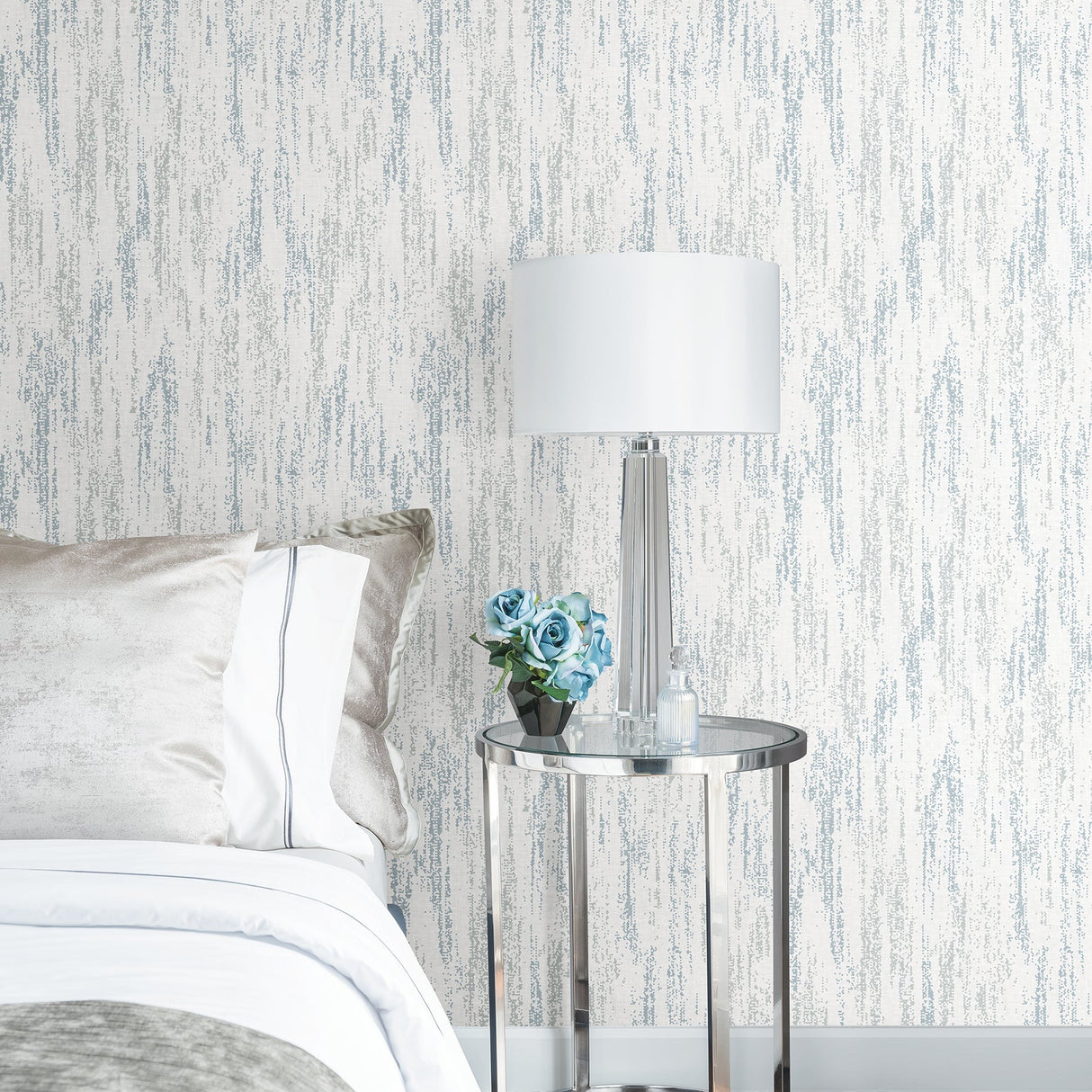 A-Street Prints 2793-24751 Wisp Blue Texture Wallpaper