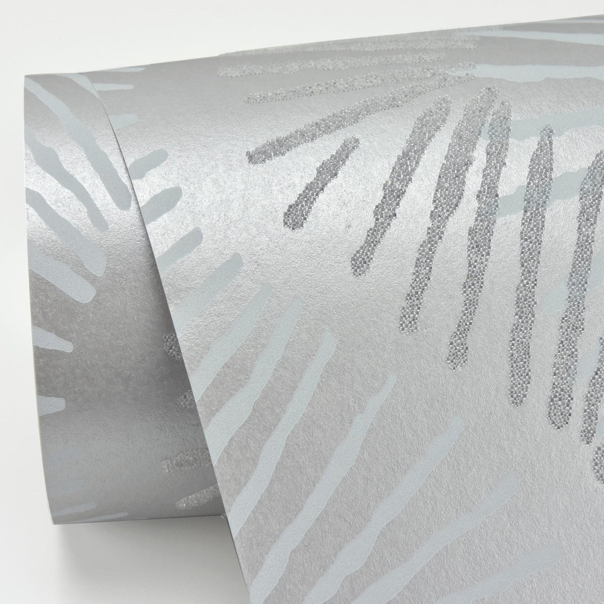 A-Street Prints 2793-87327 Feliz Silver Beaded Ogee Wallpaper