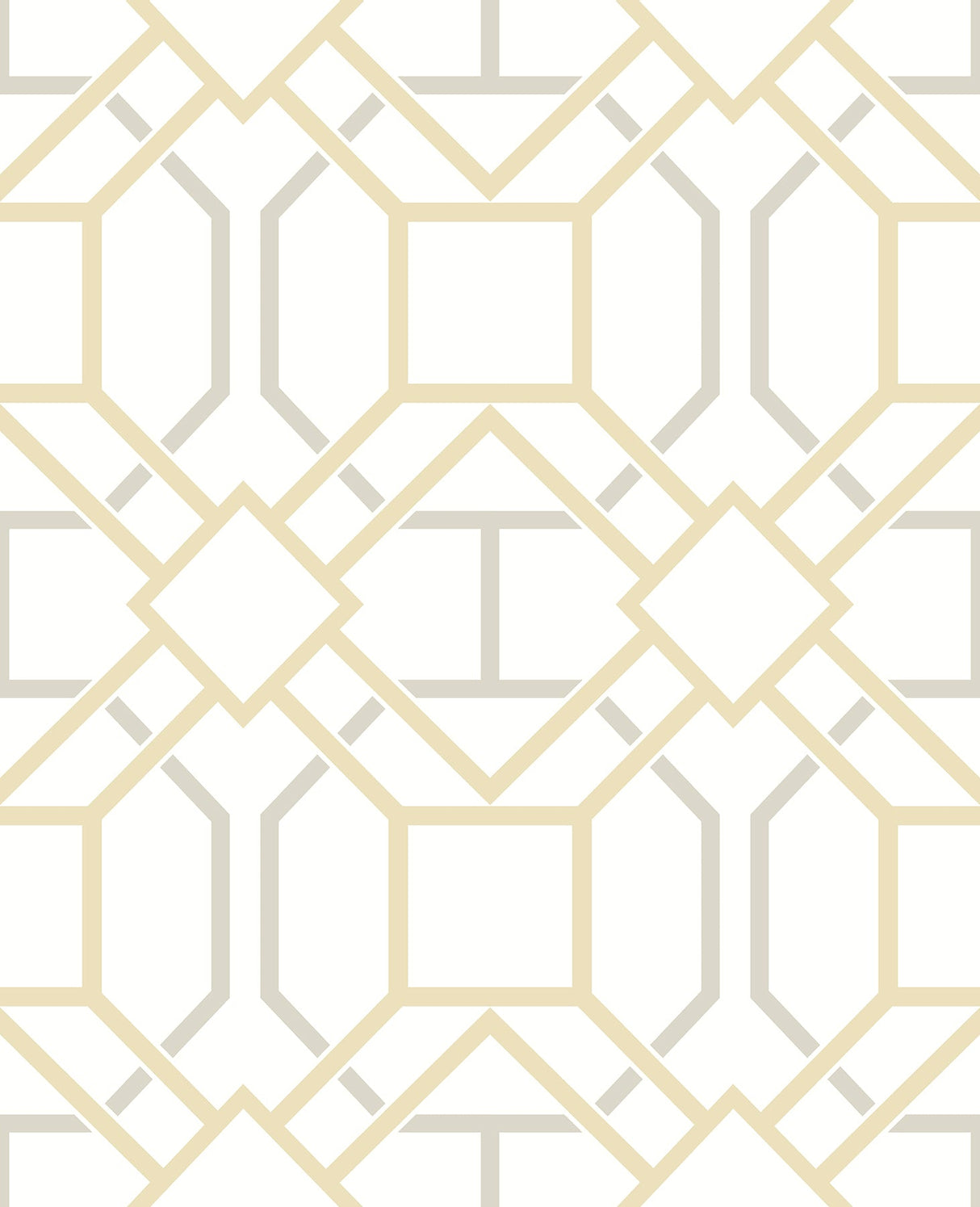 Advantage 2809-87706 Dauphin Mustard Lattice Wallpaper