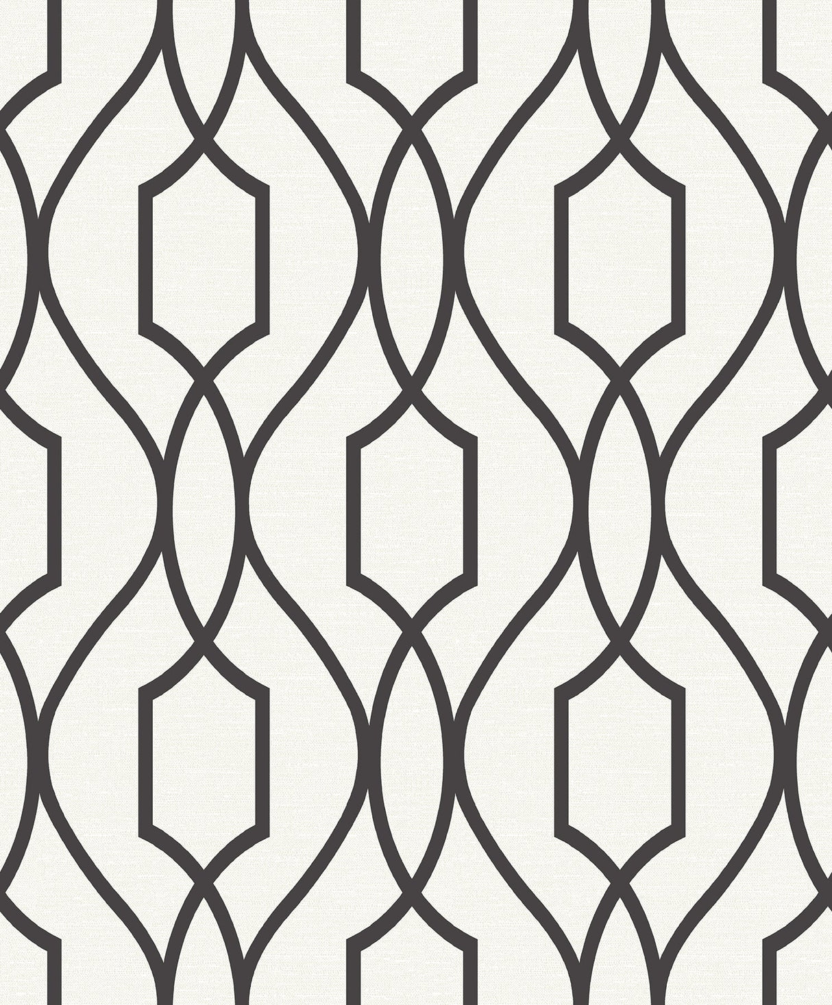 Advantage 2809-87711 Evelyn Black Trellis Wallpaper