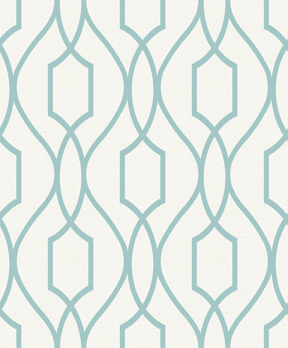 Advantage 2809-87712 Evelyn Teal Trellis Wallpaper