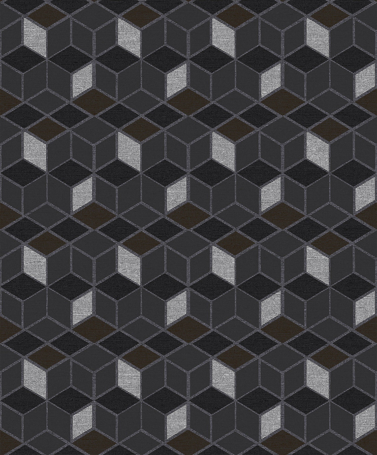 Advantage 2809-IH18107 Joanne Charcoal Blox Wallpaper