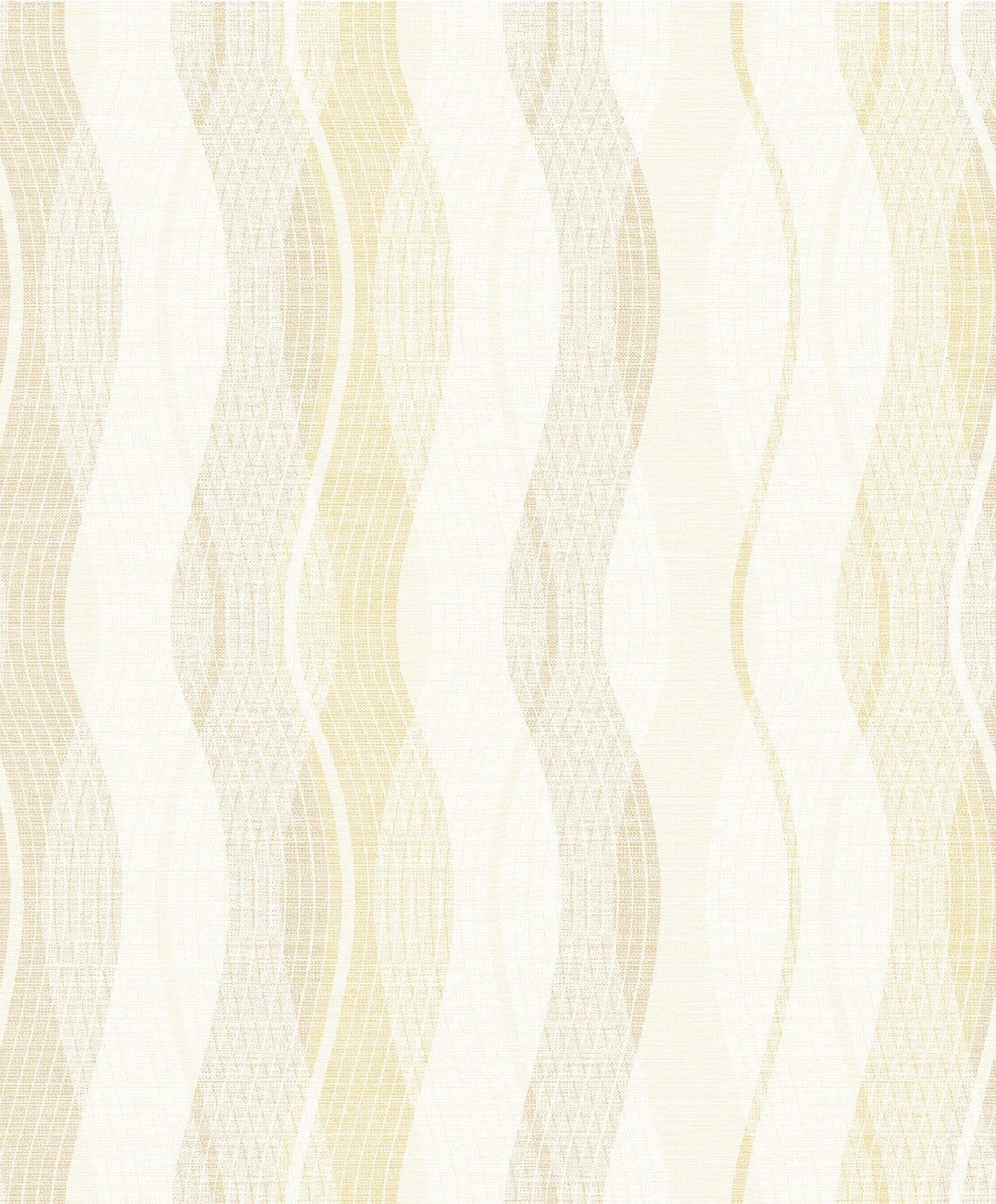 Advantage 2809-IH20007 Jenner Light Yellow Wave Wallpaper