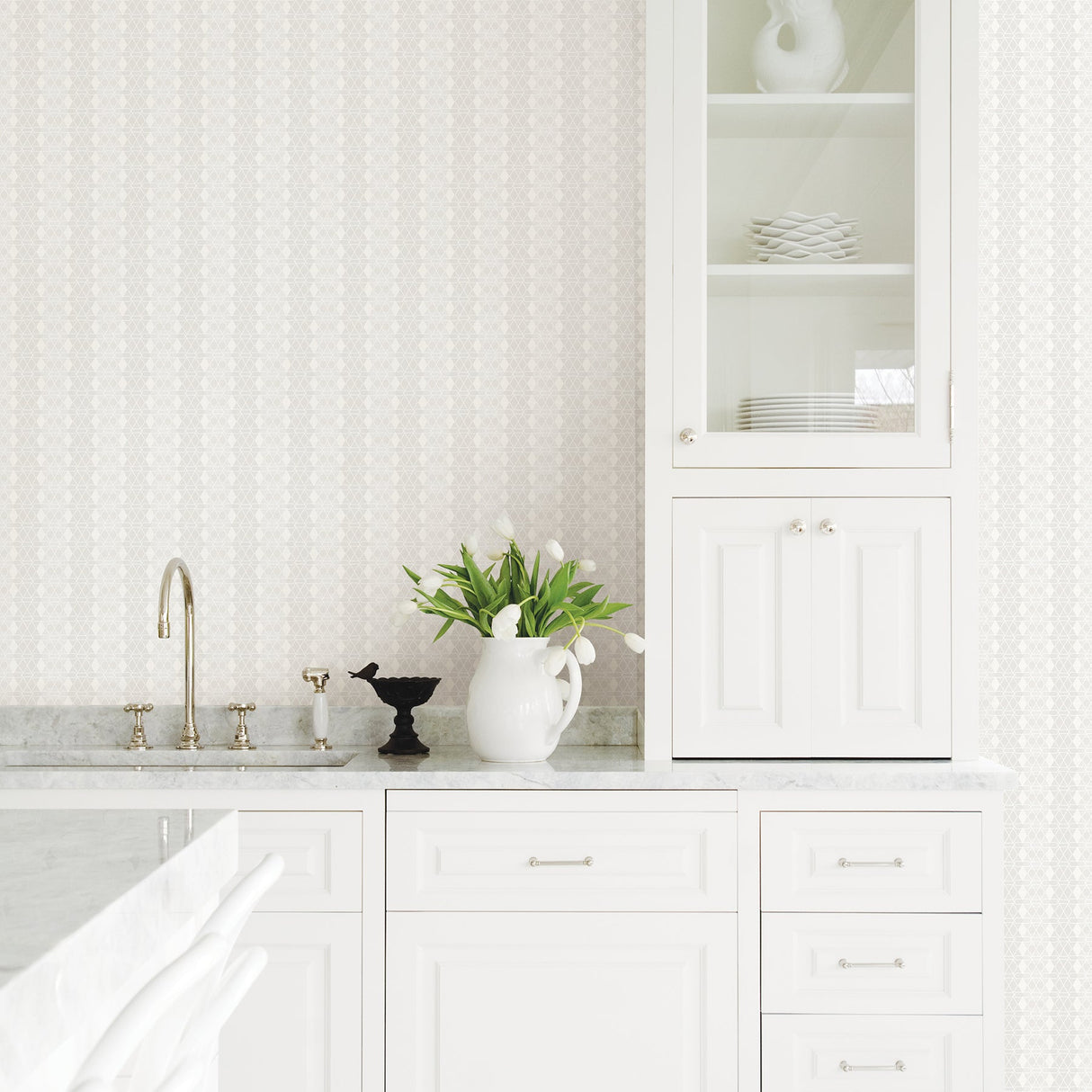 Advantage 2809-IH20014 Taylor Ivory Diamond Wallpaper