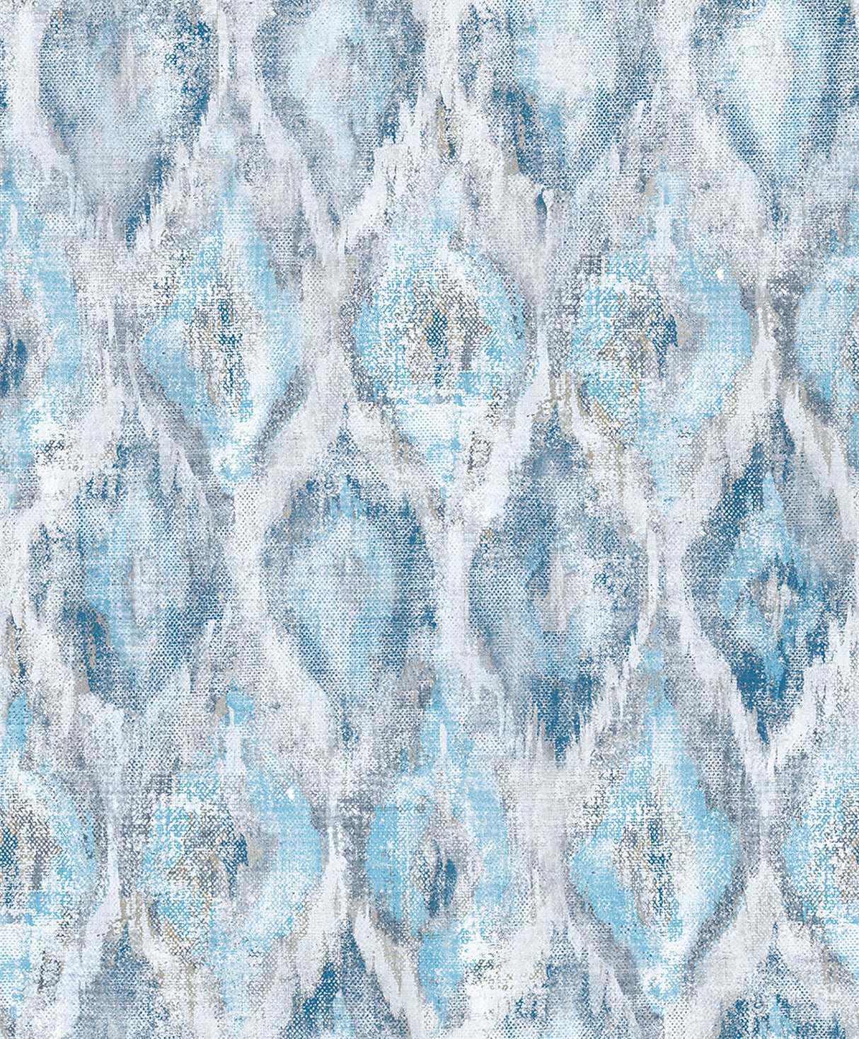 Advantage 2809-SH01104 Gilboa Blue Ikat Wallpaper