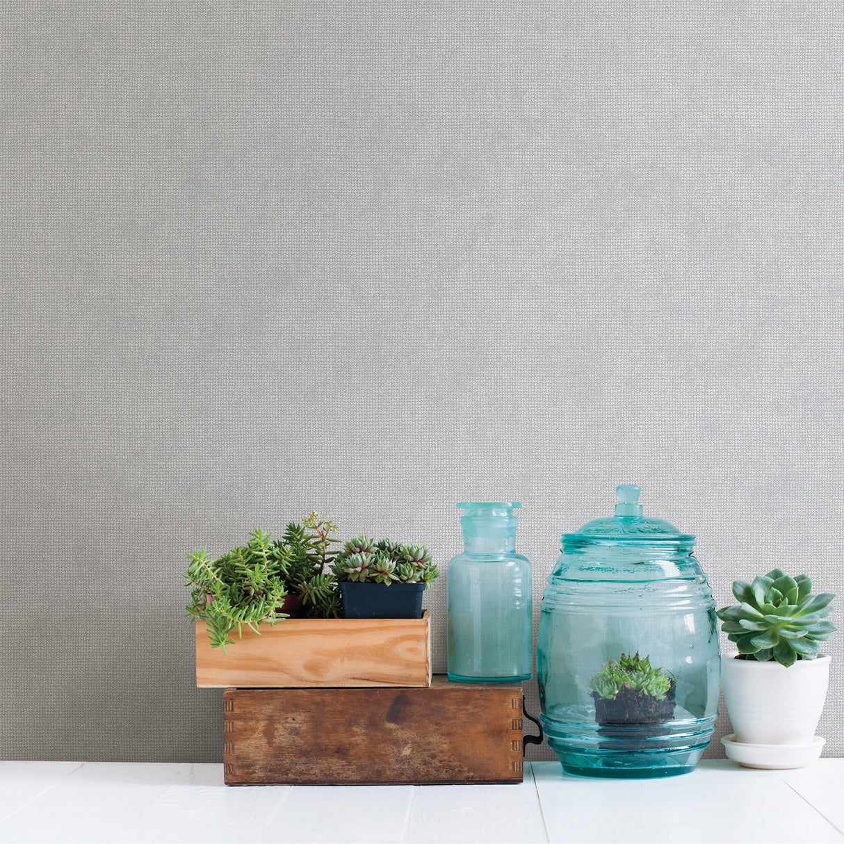 Advantage 2809-SH01220 Nina Grey Texture Wallpaper