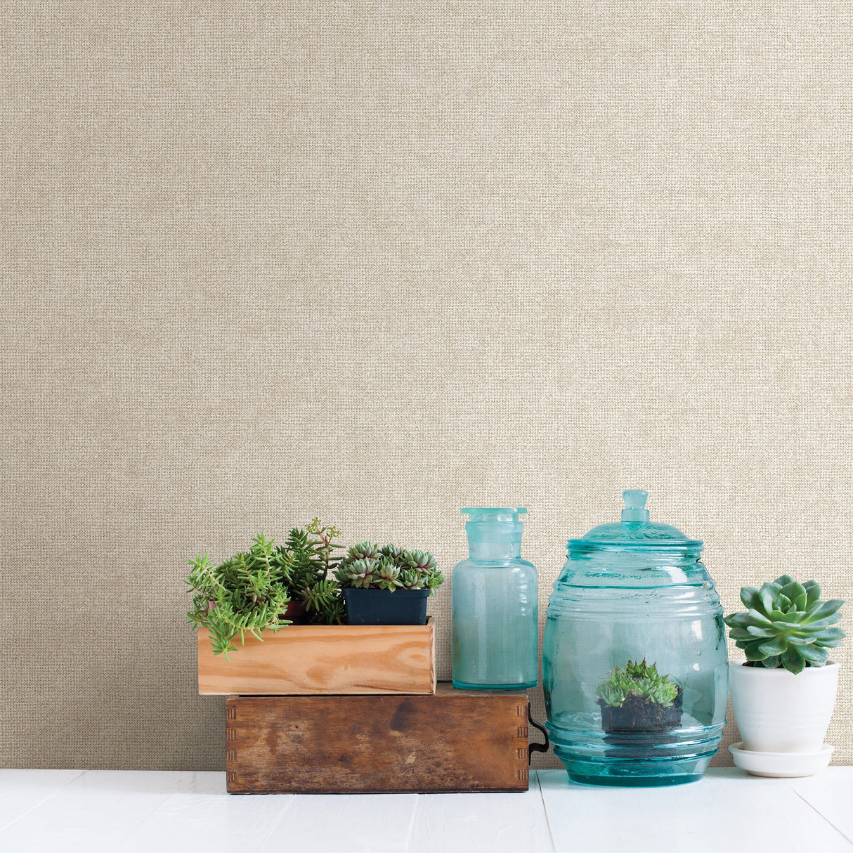 Advantage 2809-SH01249 Nina Beige Texture Wallpaper