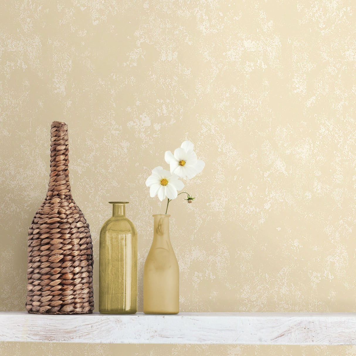 Advantage 2809-XSS0307 Ella Light Yellow Texture Wallpaper