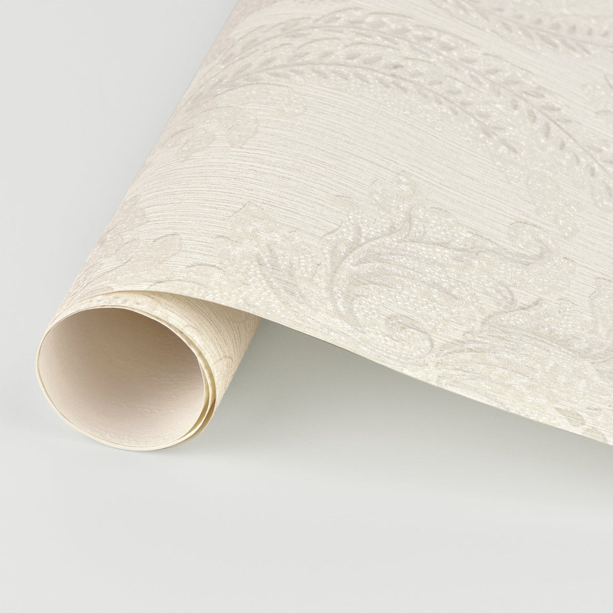 Advantage 2810-BLW10901 Maizey White Damask Wallpaper
