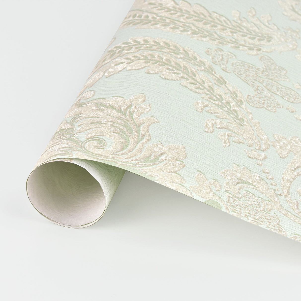 Advantage 2810-BLW10904 Maizey Mint Damask Wallpaper