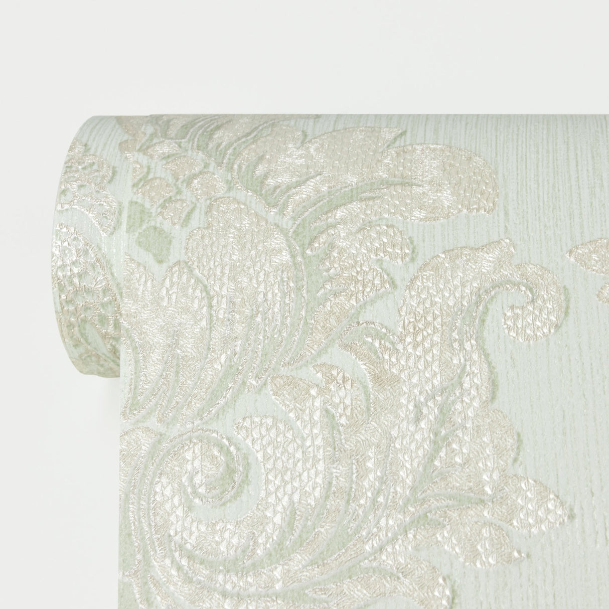 Advantage 2810-BLW10904 Maizey Mint Damask Wallpaper