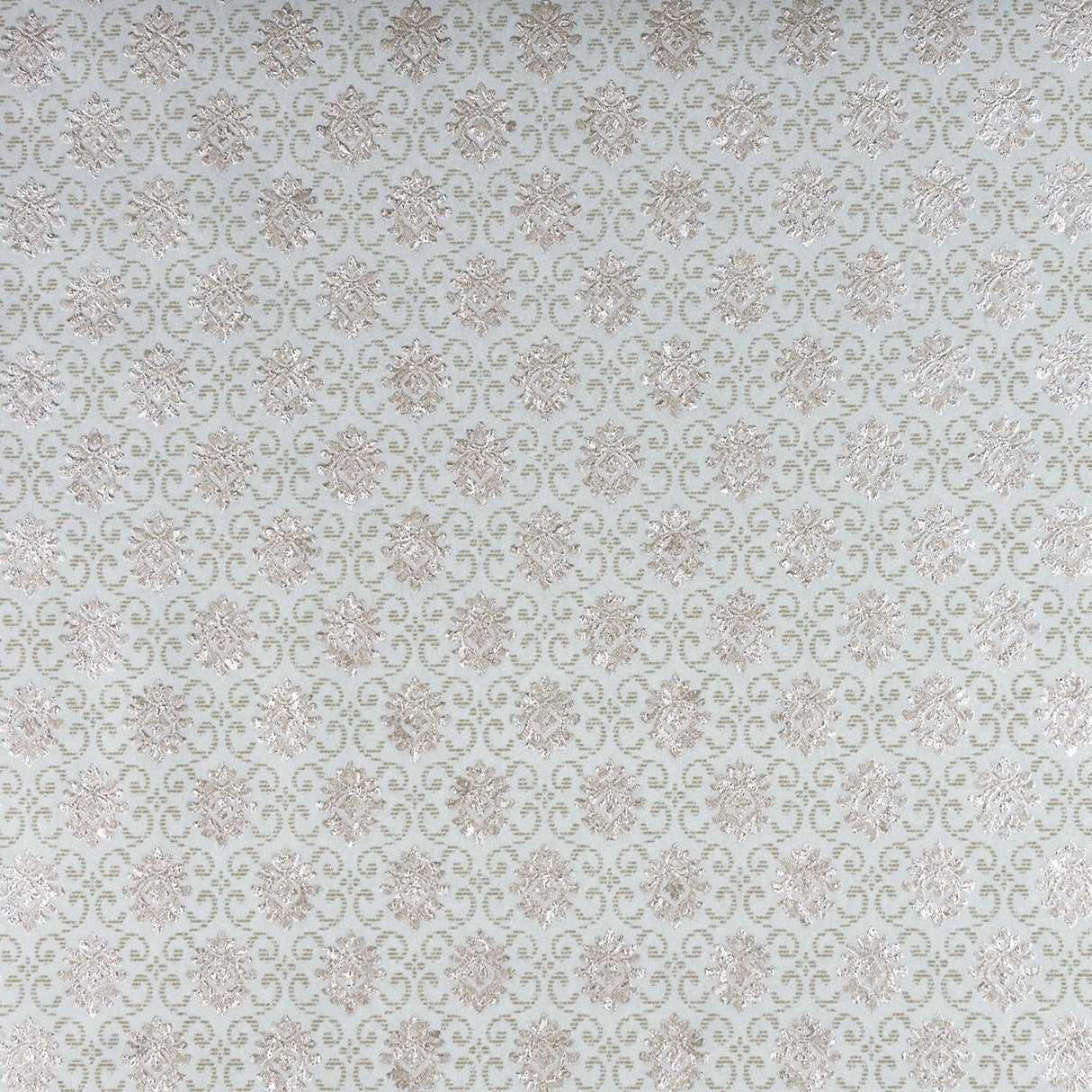 Advantage 2810-BLW11004 Madelyn Turquoise Small Damask Wallpaper