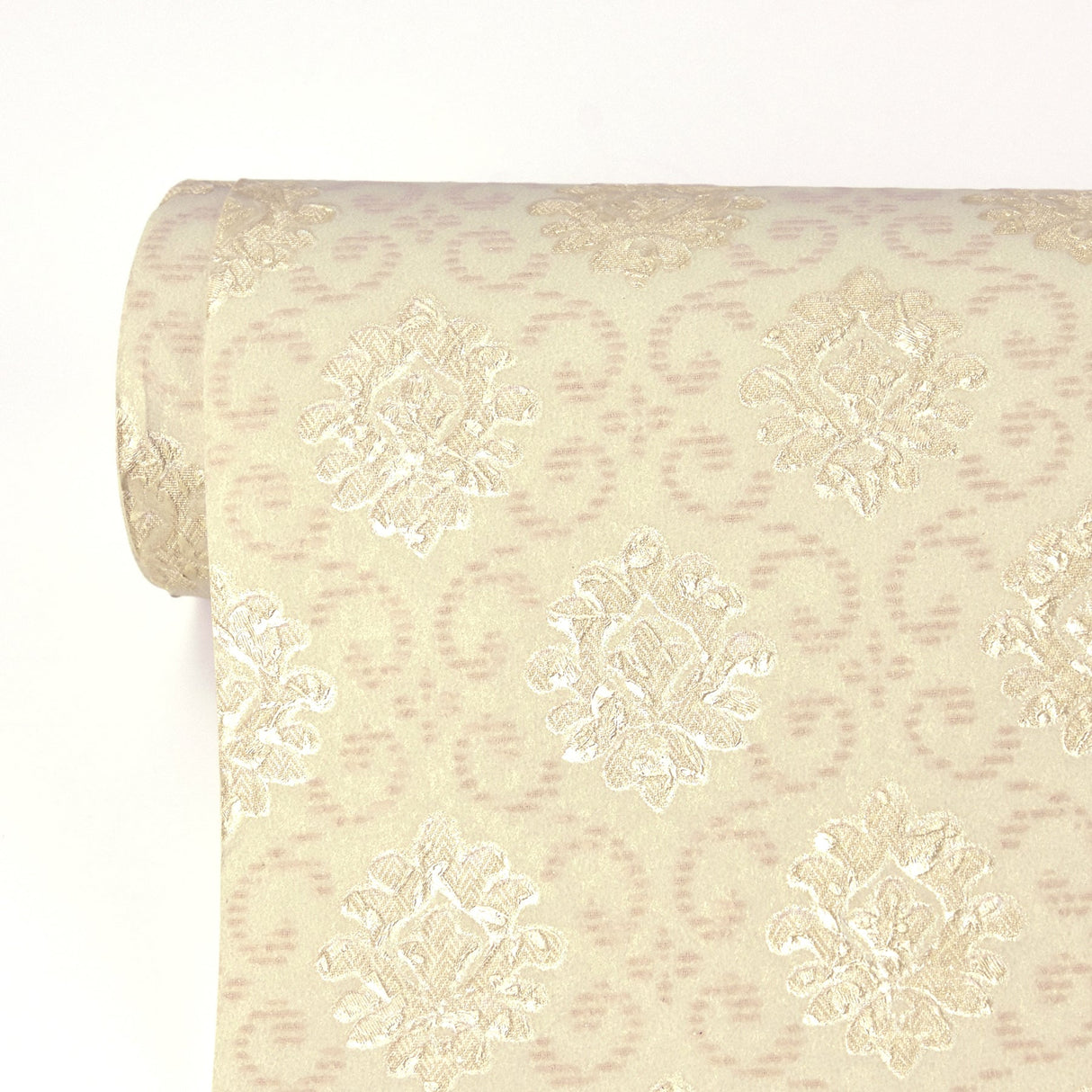Advantage 2810-BLW11006 Madelyn Sage Small Damask Wallpaper