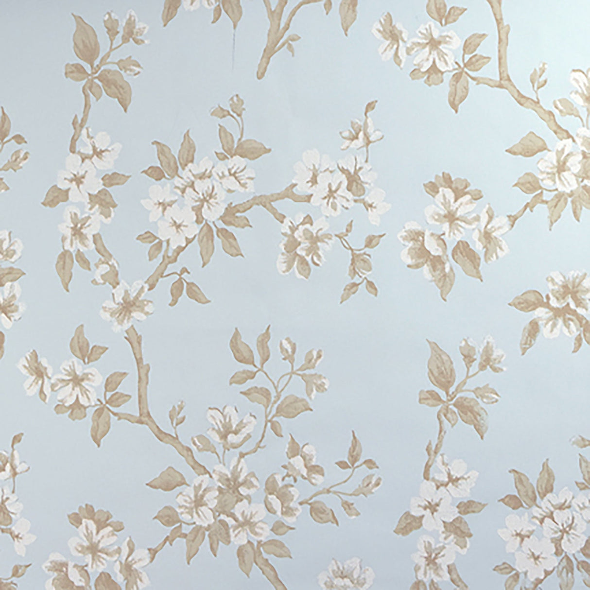 Advantage 2810-C360502 Ellen Blue Floral Wallpaper